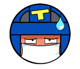 Cute blue head. no.1 sticker #14030184