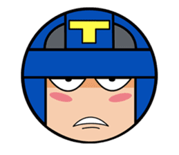 Cute blue head. no.1 sticker #14030187