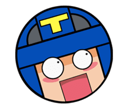 Cute blue head. no.1 sticker #14030188