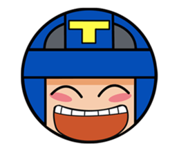 Cute blue head. no.1 sticker #14030189