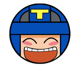 Cute blue head. no.1 sticker #14030189