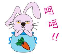 Aquarius rabbits -The first bottle sticker #14031559