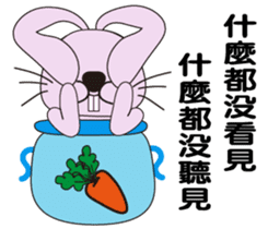 Aquarius rabbits -The first bottle sticker #14031575