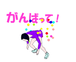 Figure skating women animation sticker. sticker #14031624