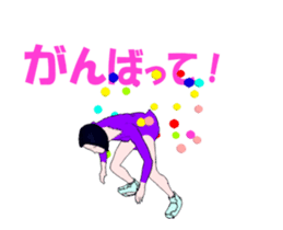 Figure skating women animation sticker. sticker #14031624