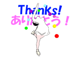 Figure skating women animation sticker. sticker #14031626