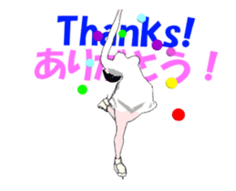 Figure skating women animation sticker. sticker #14031626