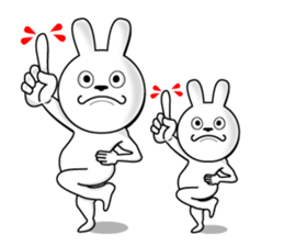 White rabbit is coming to town sticker #14032191