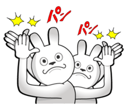 White rabbit is coming to town sticker #14032194