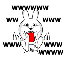 White rabbit is coming to town sticker #14032197