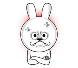 White rabbit is coming to town sticker #14032198