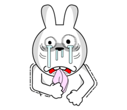 White rabbit is coming to town sticker #14032199