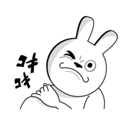 White rabbit is coming to town sticker #14032201