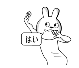 White rabbit is coming to town sticker #14032203