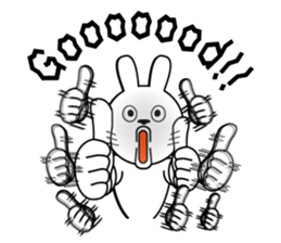 White rabbit is coming to town sticker #14032205