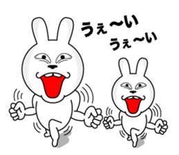 White rabbit is coming to town sticker #14032206