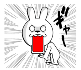 White rabbit is coming to town sticker #14032208