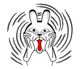 White rabbit is coming to town sticker #14032210