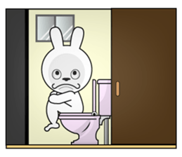 White rabbit is coming to town sticker #14032216