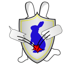 White rabbit is coming to town sticker #14032218