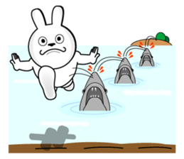 White rabbit is coming to town sticker #14032220