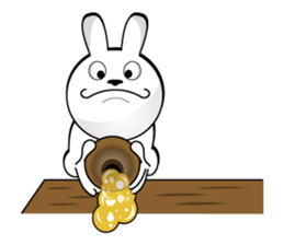 White rabbit is coming to town sticker #14032223