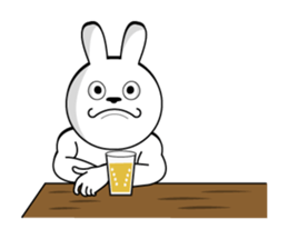 White rabbit is coming to town sticker #14032224