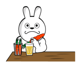 White rabbit is coming to town sticker #14032225