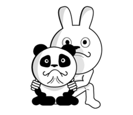 White rabbit is coming to town sticker #14032226