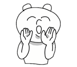 Provoking bear sticker #14032230