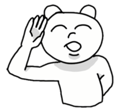 Provoking bear sticker #14032231