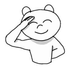 Provoking bear sticker #14032233