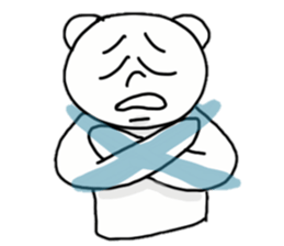 Provoking bear sticker #14032235