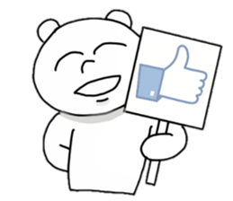 Provoking bear sticker #14032237