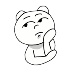 Provoking bear sticker #14032239