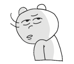 Provoking bear sticker #14032240