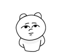 Provoking bear sticker #14032241