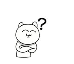 Provoking bear sticker #14032242