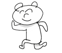 Provoking bear sticker #14032251