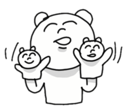 Provoking bear sticker #14032263