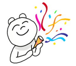 Provoking bear sticker #14032265