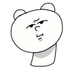 Provoking bear sticker #14032267