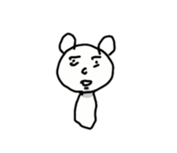 Provoking bear sticker #14032269