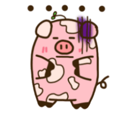 Mumu The chubby pig (English ver.) sticker #14032512