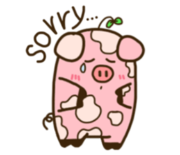 Mumu The chubby pig (English ver.) sticker #14032513