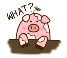 Mumu The chubby pig (English ver.) sticker #14032520