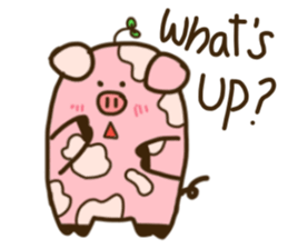 Mumu The chubby pig (English ver.) sticker #14032523