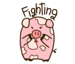 Mumu The chubby pig (English ver.) sticker #14032524