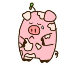 Mumu The chubby pig (English ver.) sticker #14032526