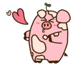 Mumu The chubby pig (English ver.) sticker #14032531
